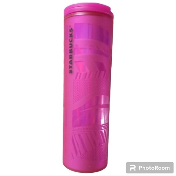 Starbucks Tumbler Cup Cold Soft Touch Sip Lid Pink - Picture 1 of 15